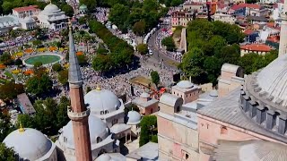 Primera oración musulmana en Santa Sofía de Estambul  AFP [upl. by Stelle227]