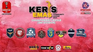 KERIS EMAS COMMUNITY LEAGUE  CHAMPIONSHIP LEAGUE  3RD DIV  COSTUCA RANGERS FC VS BOMBA JOHOR FC [upl. by Ettezzus]