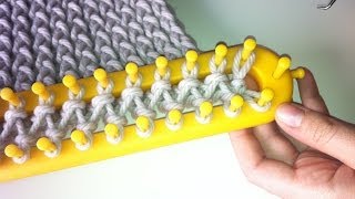 How to loom knit a blanket with infinity loom [upl. by Melcher]