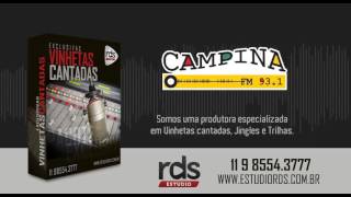 Vinhetas Cantadas  Campina FM  Estúdio RDS [upl. by Rentschler]