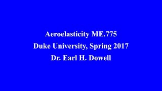 ME 775 Aeroelasticity Lecture 15 20170321 [upl. by Cecile]