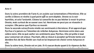 Andromaque de Racine Résumé et analyse avec Madame Maha [upl. by Toombs]