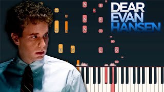 Waving Through A Window  Dear Evan Hansen  Piano Tutorial Synthesia [upl. by Ttelracs]