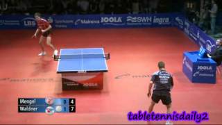 Jan Ove Waldner vs Steffen Mengal  German League 2010 [upl. by Sivam609]