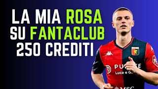 ROSA A LISTONE CON 250 CREDITI QUOTAZIONI FANTACLUB  Guida allAsta del Fantacalcio 202425 [upl. by Eatnhoj255]