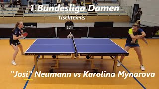 Josephina Neumann vs Karolina Mynarova  1Bundesliga Damen [upl. by Assenej]