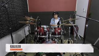 Drum Cover  Galileu Playback Pierre Maskaro [upl. by Ardnued]