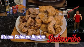 Meal Prep  STEAM CHICKEN RECIPE atiffitnessleeds fitnessmealprepideas [upl. by Eerak]