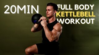 20MIN SINGLE KETTLEBELL WORKOUT  Full body [upl. by Brianne]