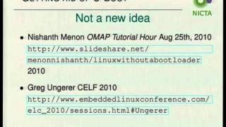 Linux as a Boot Loader  Peter Chubb [upl. by Nairod]