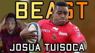 Josua Tuisova Rugby Highlight Reaction Who is faster [upl. by Charline]