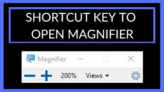 Magnifier Shortcut Key  keyboard shortcuts for magnifier windows magnifier shortcut  shorts [upl. by Gentry]