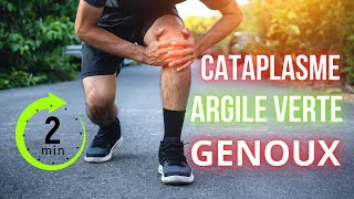 Comment faire un CATAPLASME d argile verte pour soulager ton GENOU rapidement en 2 min Tuto Vidéo [upl. by Treblihp]