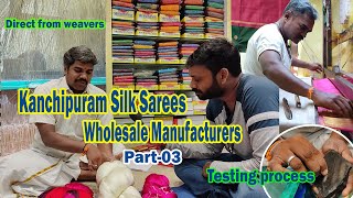 kanchipuram silk sarees manufacturers and wholesalers part3 how to identify kanchipuram silk saree [upl. by Cecilla]