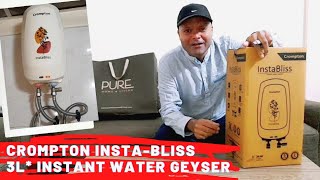 Crompton Rapid Jet 3 Litre instant water heater 🔥 Unboxing and Review [upl. by Costa]