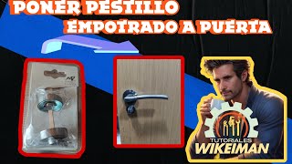 instalar pestillo empotrado en puerta [upl. by Tonry]