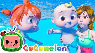 CoComelon Swimming Song  Sing Along ABC  CoComelon  Moonbug Literacy [upl. by Nelrac]