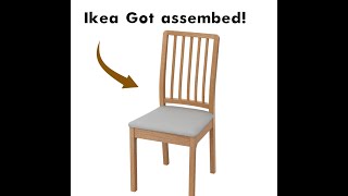 Guide dassemblage de la chaise Ikea EKEDALEN [upl. by Halehs96]