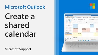 How to create a shared calendar in Outlook  Microsoft [upl. by Ewell]