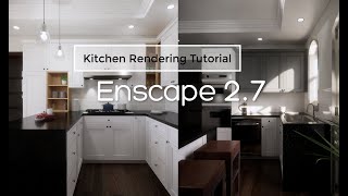 Enscape 27 Kitchen Rendering Tutorial [upl. by Adriane]