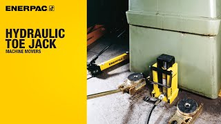 Hydraulic Toe Jack Machine Movers  Enerpac [upl. by Akimal603]