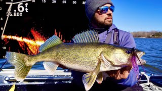 Finding Pre Spawn Walleyes with Garmin Livescope FOX RIVER [upl. by Mano]