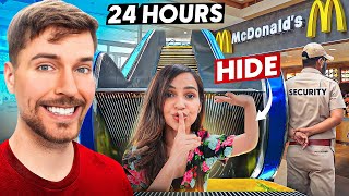 MR BEAST Challenged us to SURVIVE in MCDonalds for 24 Hours😱 [upl. by Hauck]