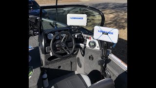 Installation of Dual 9” Graphs on 2022 Lund Impact xs 1875 Lowrance Lund [upl. by Kerwinn362]