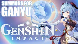 I will never financially recover from this GANYU SUMMONS Genshin Impact [upl. by Steffie]