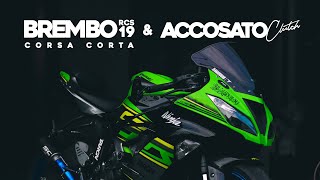 MODIF ZX636  BREMBO RCS19 CORSACORTA  ACCOSATO CLUTCH motovlog Indonesia [upl. by Krutz]