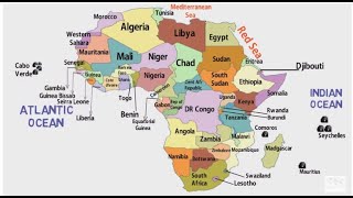 African Countries and Their LocationAfrica Political MapAfrica ContinentList of African Countries [upl. by Habas867]