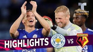 Leicester City vs Watford 20 Goals amp Highlights  Premier League  Telemundo Deportes [upl. by Boycey]