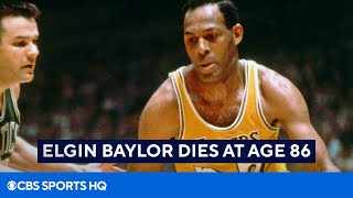 Lakers Legend Elgin Baylor Dies at age 86  CBS Sports HQ [upl. by Tterrej]