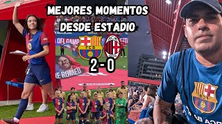 BARÇA FEMENINO 2  0 MILAN  GOLAZO DE ALEXIA PUTELLAS [upl. by Ballinger581]