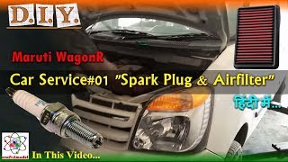 Suzuki WagonR Full Service01 Spark Plug amp Airfilter [upl. by Guillermo]