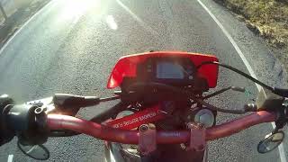 Aprilia sx 125 140cc italkit 0100kmh acceleration [upl. by Tania897]