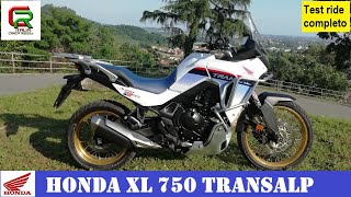 Honda XL 750 Transalp 2023 test ride completo English subtitles [upl. by Ellesirg]