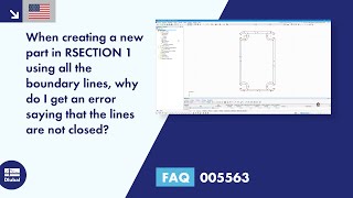 FAQ 005563  When creating a new part in RSECTION 1 using all the boundary lines… [upl. by Doownil]