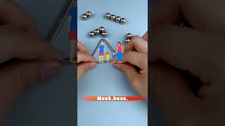 Make pyramid with steel ball shorts puzzle trendingshorts [upl. by Eikciv]