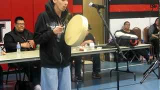 Nakoa HeavyRunner Singing Round Dance at the 5th Annual SagChip Roundy [upl. by Eiramnaej]