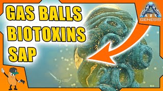 YOU CAN GET GASBALLS SAP amp BIOTOXIN FROM THESE  Ark Genesis Guide [upl. by Riehl]