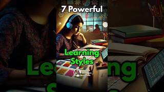 7 Best Learning Styles 🔥 Study Tips for Students studytips studymotivation [upl. by Alocin]