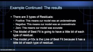 Residuals and Line of Best Fit [upl. by Legnaleugim]