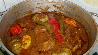 Sauce darachide à la viande Mafé gnoulouk Yapp légumes Groundnut soup Mafé Sénégal pâte darachide [upl. by Reginauld189]