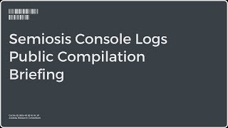 ARCHIVES  Semiosis Console Logs Compilation and Translation InvasionWorldTour [upl. by Hgielyk26]