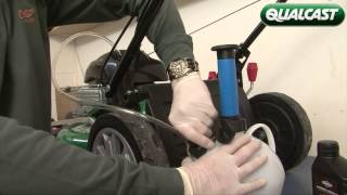 How to change the oil from your Qualcast petrol lawnmower [upl. by Vassily]