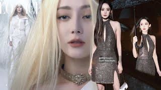 Dilireba turns into an angel with platinum hairGulnazar shows off her visual at MilanFashionWeek [upl. by Magda]