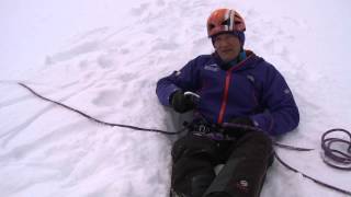 Using a bucket seat belay when climbing [upl. by Auberbach]