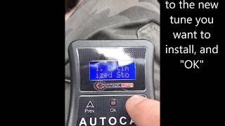 Changing Tunes AutoCal MotorOps Tuner LML Duramax [upl. by Swithbert]