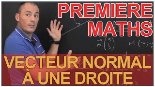 Vecteur normal à une droite  Maths 1ère  Les Bons Profs [upl. by Bastian]